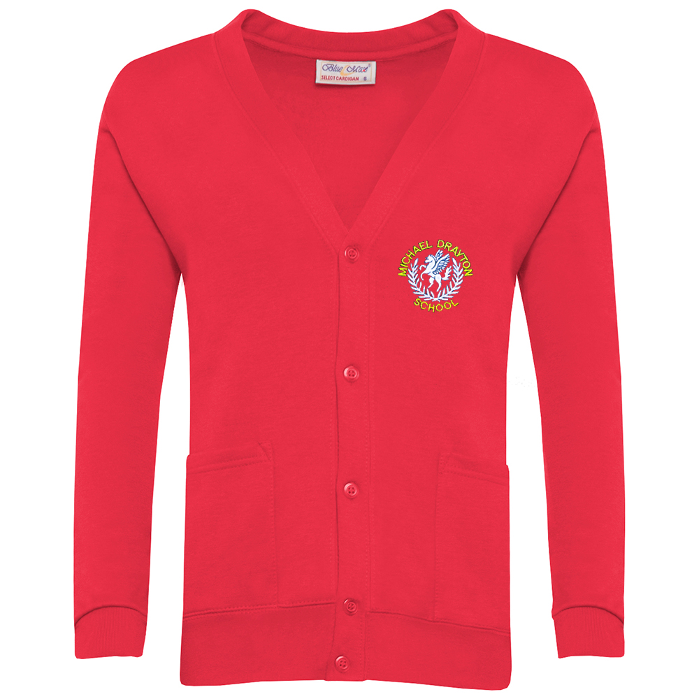 Michael Drayton Red Cardigan, Michael Drayton Junior School