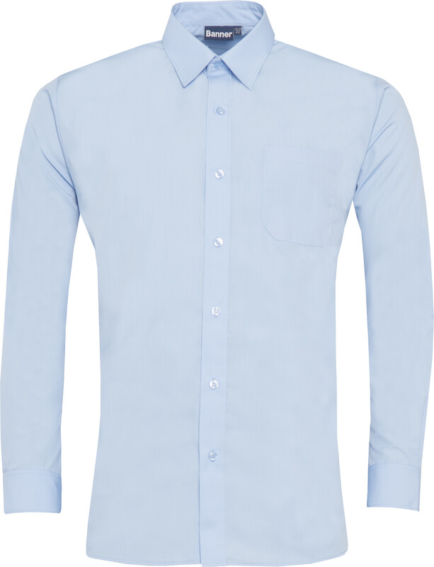 Boys Blue Long Sleeve Shirt, St Anne's Catholic Primary School, Stockingford Academy