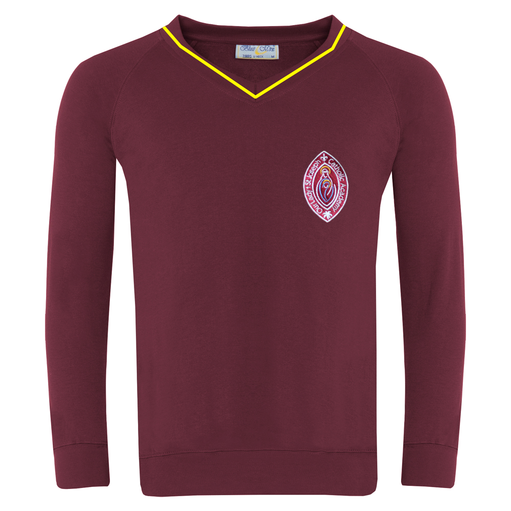 Our Lady & St Joseph V Neck Sweater, Our Lady & St Joseph Academy