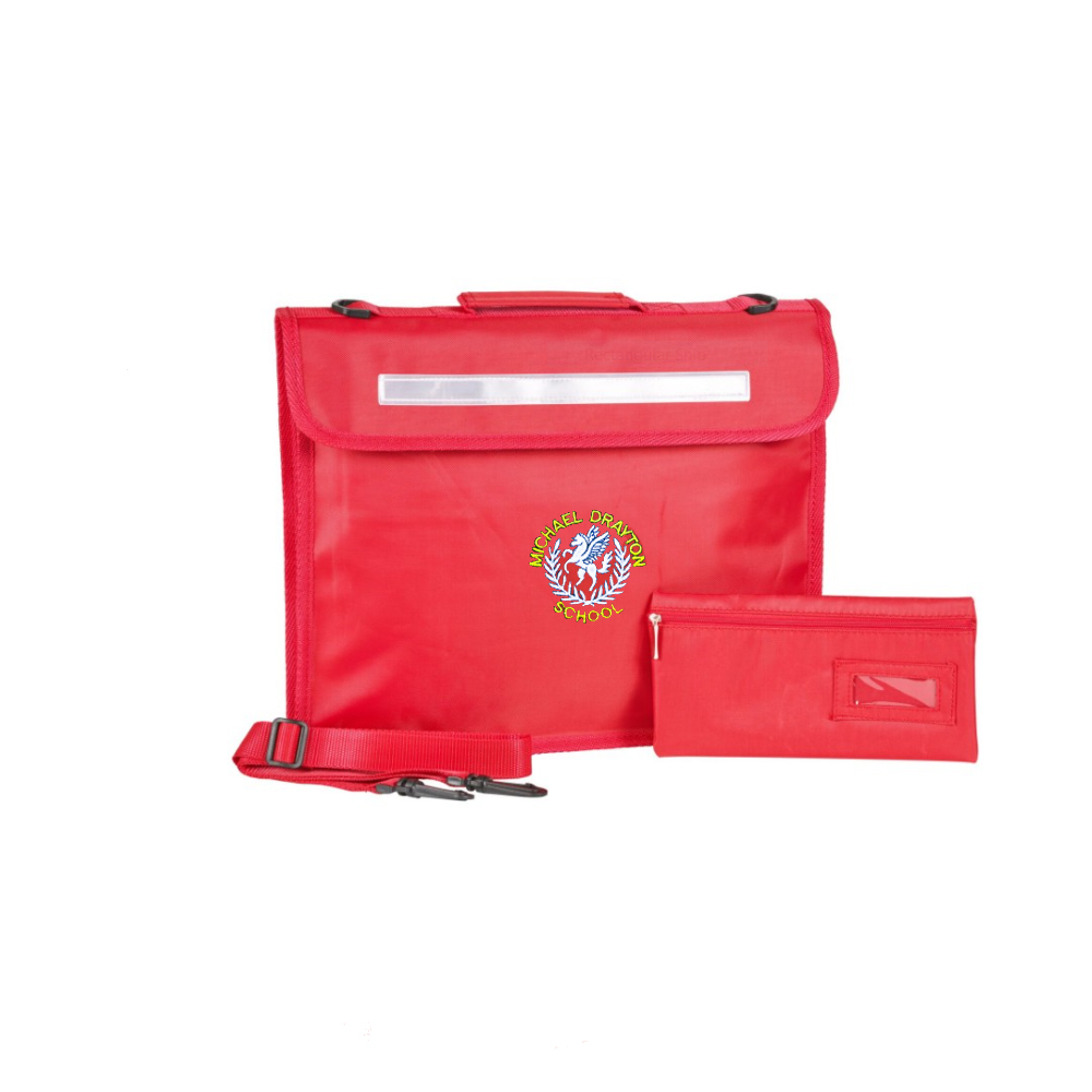 MICHAEL DRAYTON RED BOOK BAG, Michael Drayton Junior School