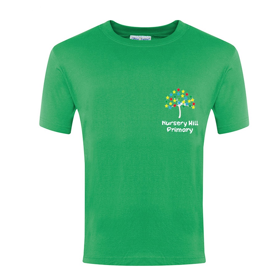 Nursery Hill Emerald PE Tee, Nursery Hill Primary School