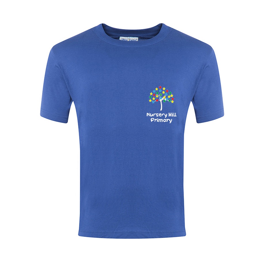 Nursery Hill Dark Royal PE Tee, Nursery Hill Primary School