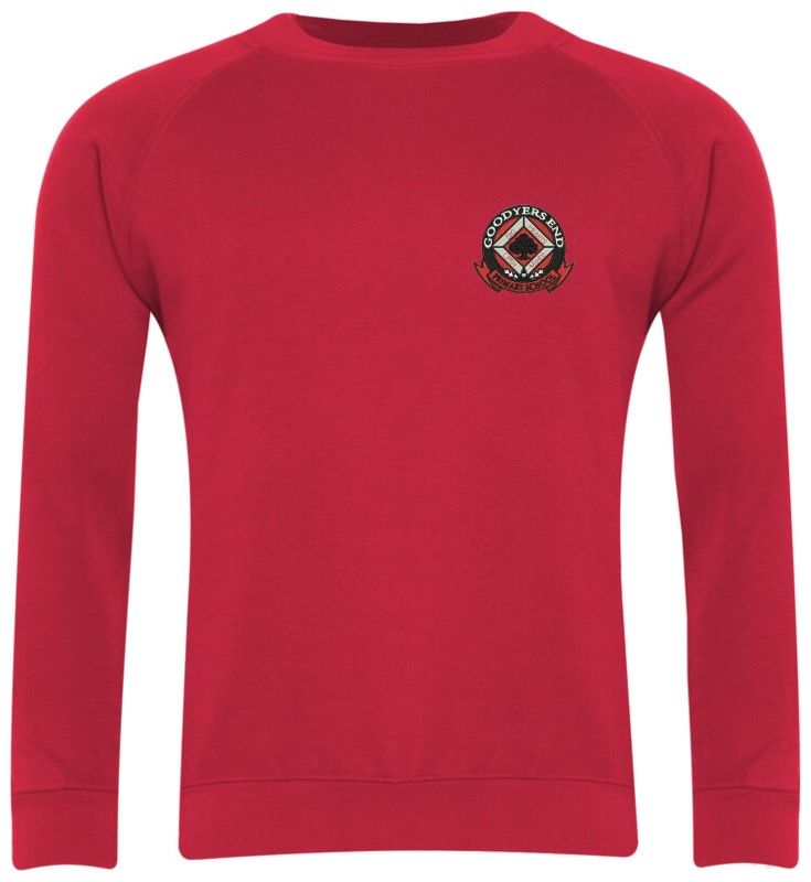 Goodyers End Crew Neck Sweater with logo, Goodyers End Primary School