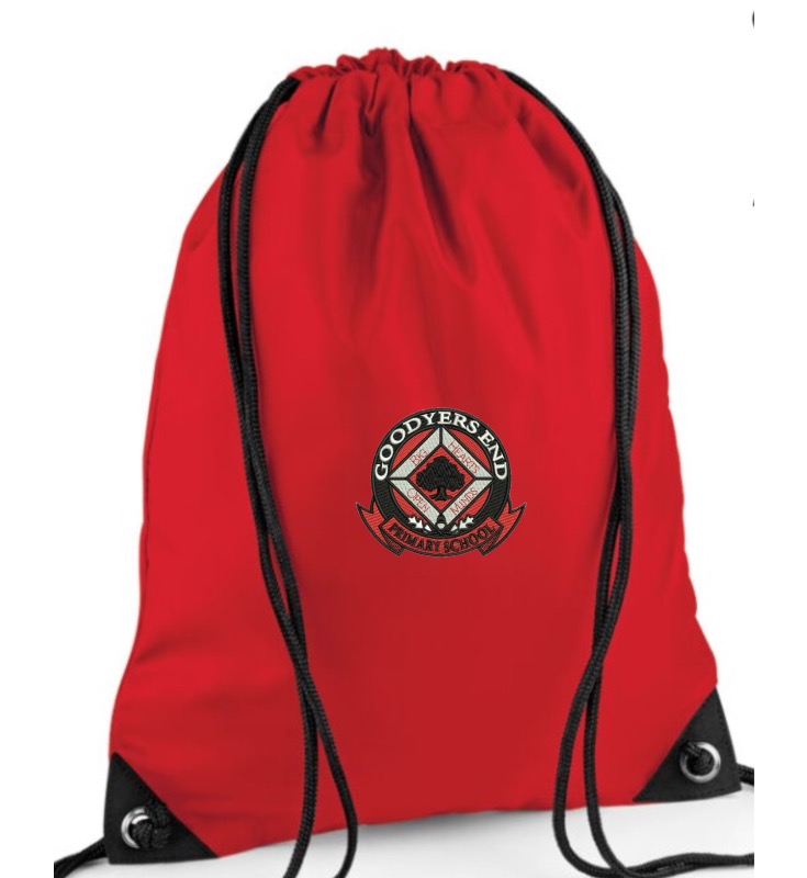 Goodyers End Gym Bag with logo, Goodyers End Primary School