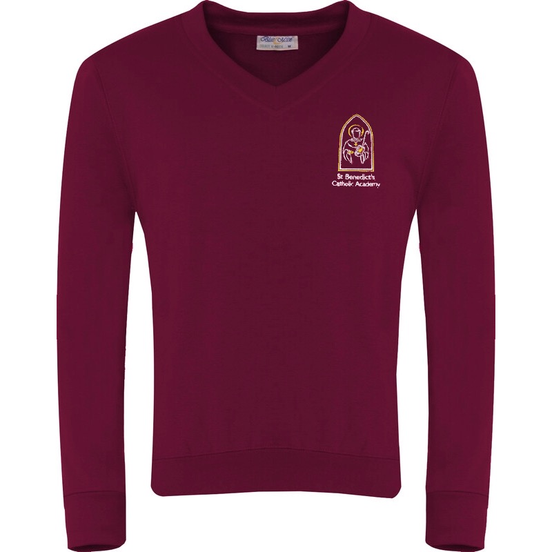 St Benedict's V-Neck Sweater, St Benedicts Primary Catholic academy