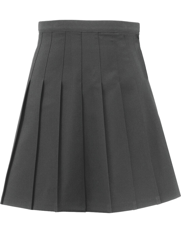 Senior Girls Grey Stitch Down Pleat Skirt, The Nuneaton Academy
