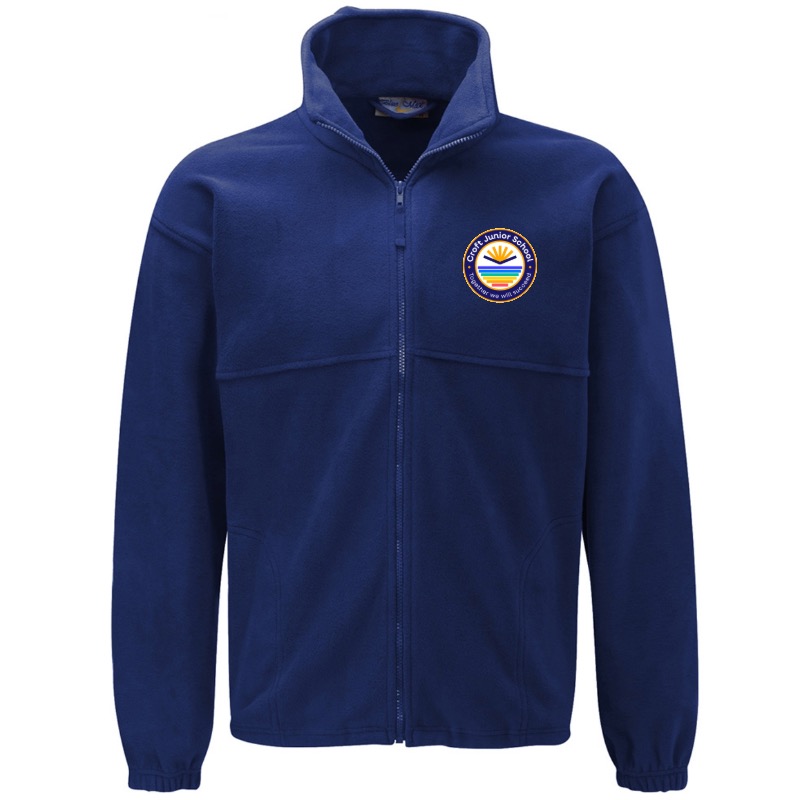 Croft Junior Fleece with logo, Croft Junior School