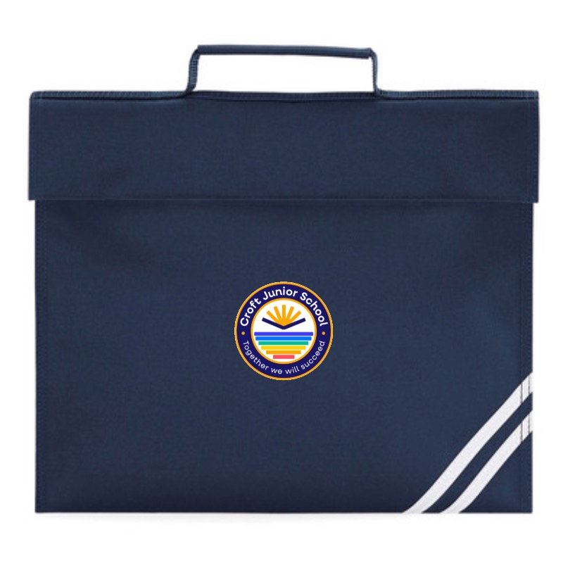 Croft Junior Book Bag with logo TO CLEAR, Croft Junior School
