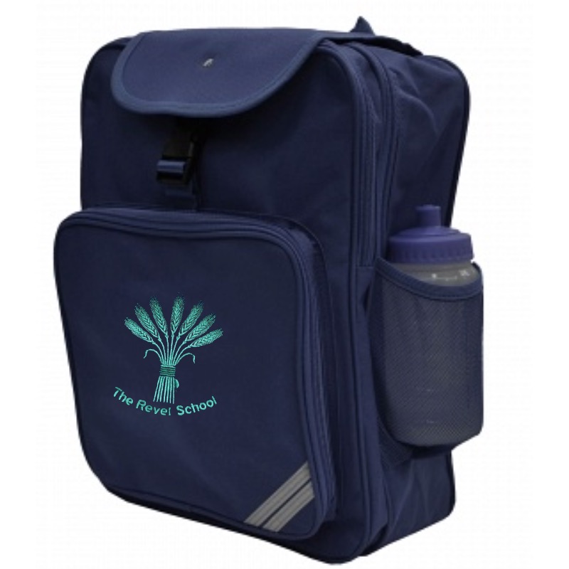The Revel Navy Back pack, The Revel C of E Primary School