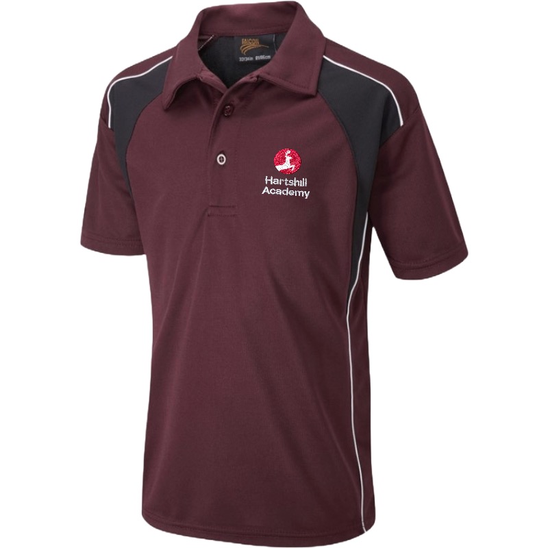 Hartshill Maroon PE Polo, Hartshill Academy